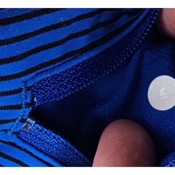 Lululemon X Soul Cycle Blue Capri Leggings Size 6 Skull Design - Picture 5 of 8